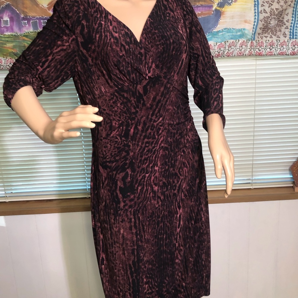 Ralph Lauren surplice jersey dress